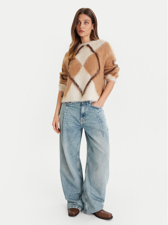 ViCOLO ViCOLO Sweter 55042F Écru Regular Fit