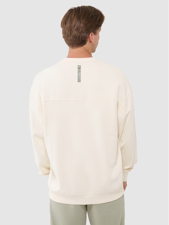 4F 4F Felpa 4FWSS25TSWSM1536-12S Bianco Oversize