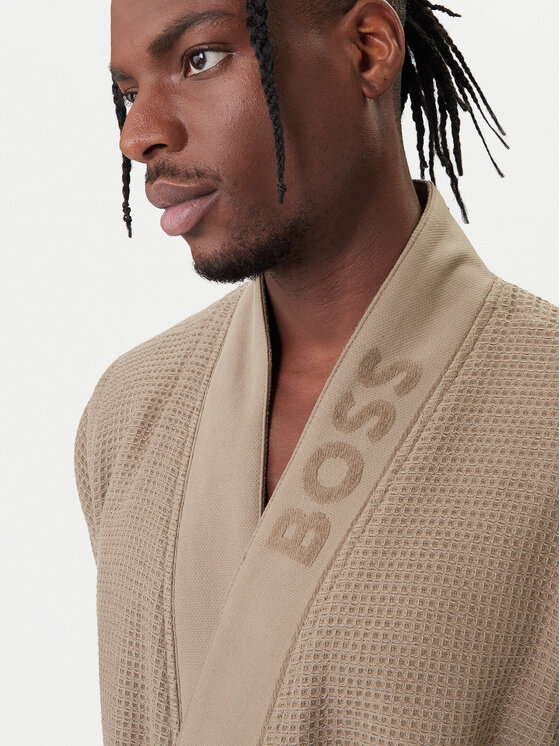 BOSS BOSS Hommikumantel Waffle Kimono 50469787 Pruun