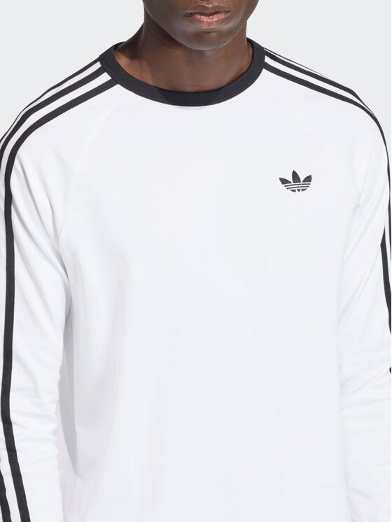 adidas adidas Marškinėliai ilgomis rankovėmis 3-Stripes Long-Sleeve KE3545 Balta Regular Fit