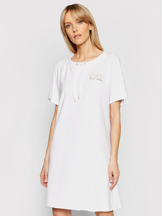 Vestito di maglia 3KTA55 TJ9RZ 1100 Bianco Regular...
