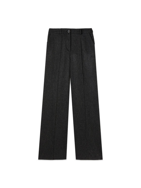 Oltre Oltre Spodnie materiałowe P03ZR109403N023 Szary Flared Fit