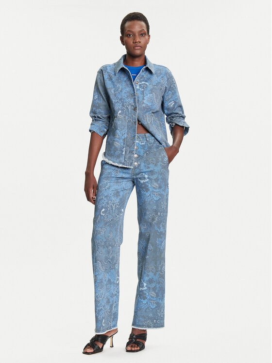 Desigual Desigual Дънки Pasley 25WWPW01 Син Straight Fit