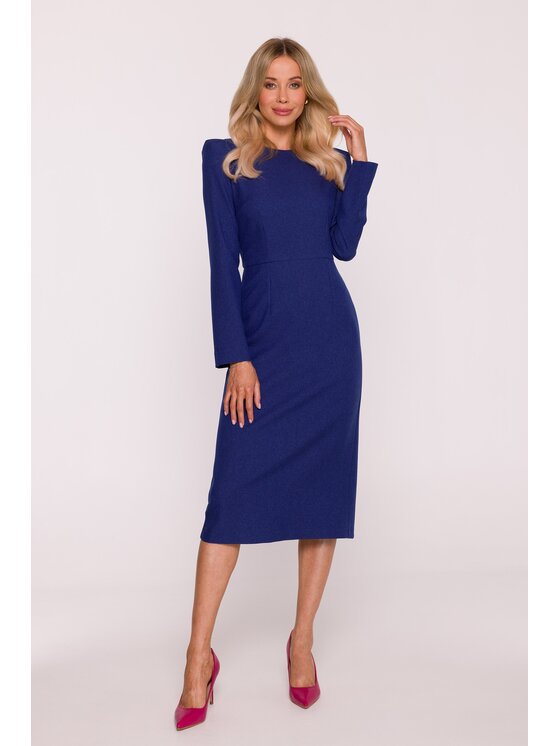 Stylove Stylove Sukienka wieczorowa S412 Niebieski A-Line Fit