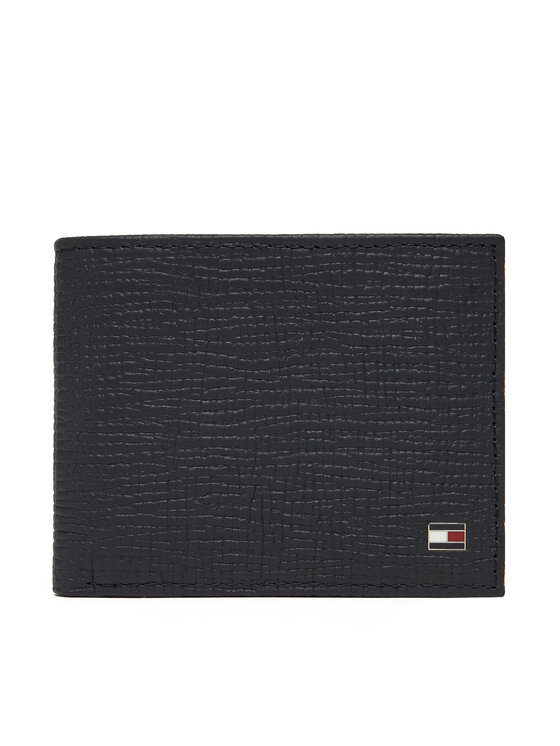 Tommy Hilfiger Duży Portfel Męski Th Flag Mini Cc Wallet AM0AM13708 Granatowy