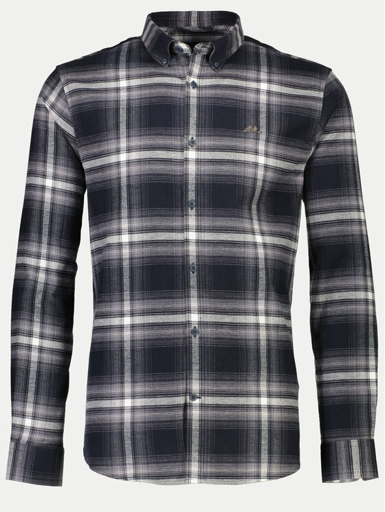 Lindbergh Lindbergh Hemd 30-225054 Grau Relaxed Fit