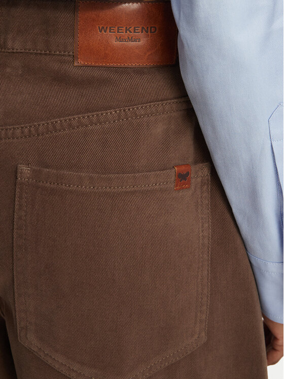 Weekend Max Mara Weekend Max Mara Bavlnené nohavice Ordine 2625136072 Hnedá Regular Fit