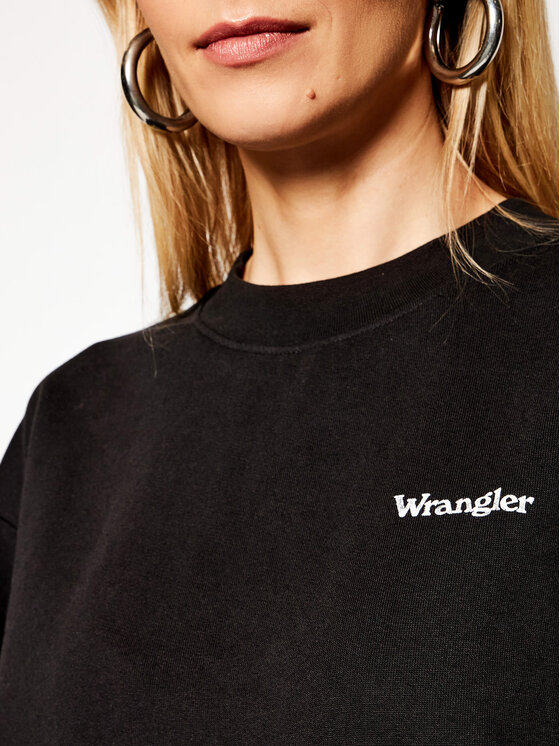 Wrangler Wrangler Bluză Retro W6N0HAZ01 Negru Regular Fit