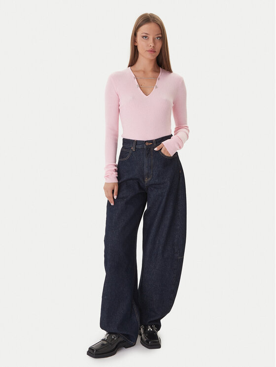 Patrizia Pepe Patrizia Pepe Džemperis 2K0331/K7S0-M555 Rozā Regular Fit