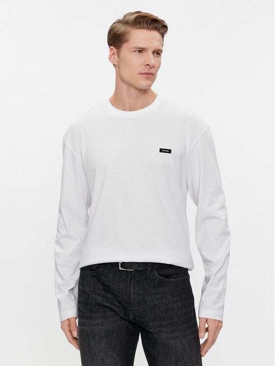 Calvin Klein Calvin Klein Hosszú ujjú K10K111847 Fehér Regular Fit