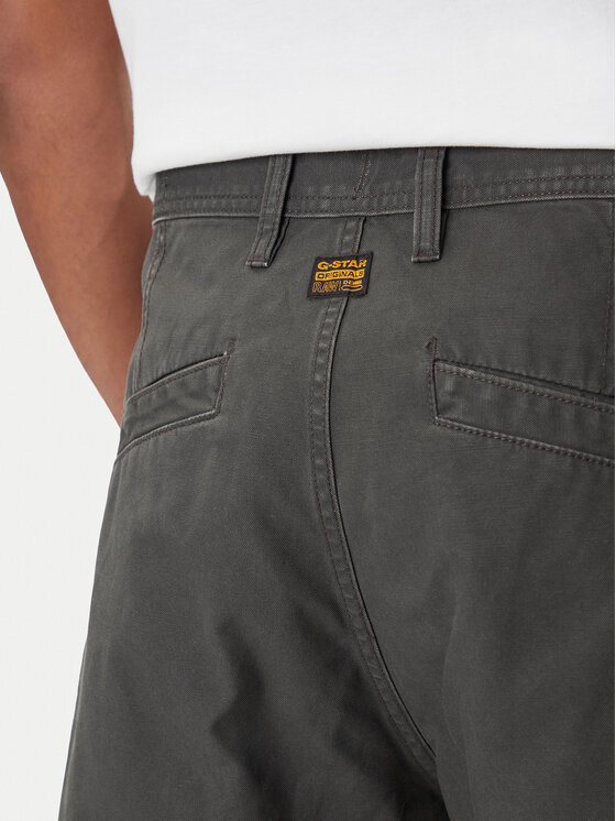 G-Star Raw G-Star Raw Hlače R-3N D25224-D191 Siva Straight Fit