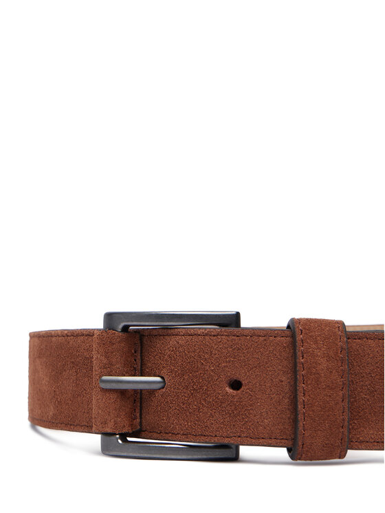 Tommy Hilfiger Tommy Hilfiger Ζώνη Th Soho Roller Suede 3.5 AM0AM14554 Καφέ