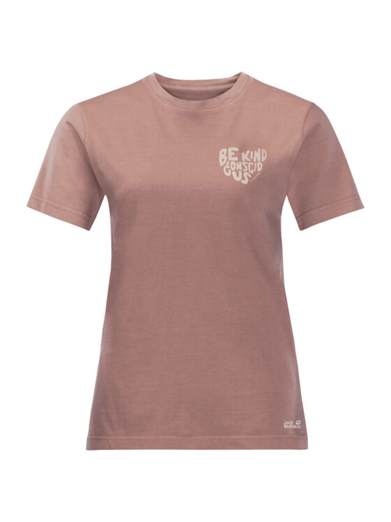 Jack Wolfskin Jack Wolfskin T-shirt Jack Nature Tee W Rosa Regular Fit