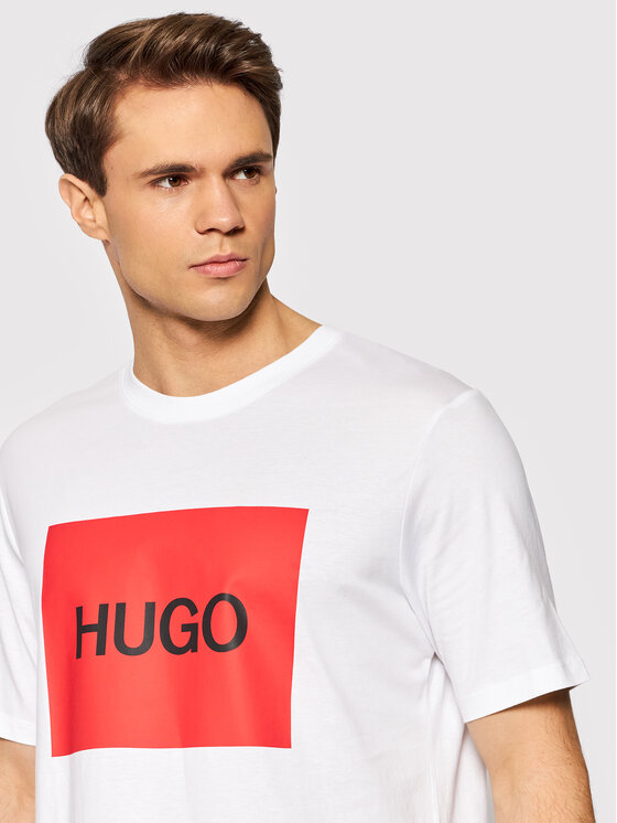 Hugo Hugo T-shirt Dulive 50463322 Bijela Regular Fit