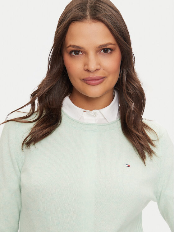 Tommy Hilfiger Tommy Hilfiger Пуловер WW0WW44161 Зелен Regular Fit