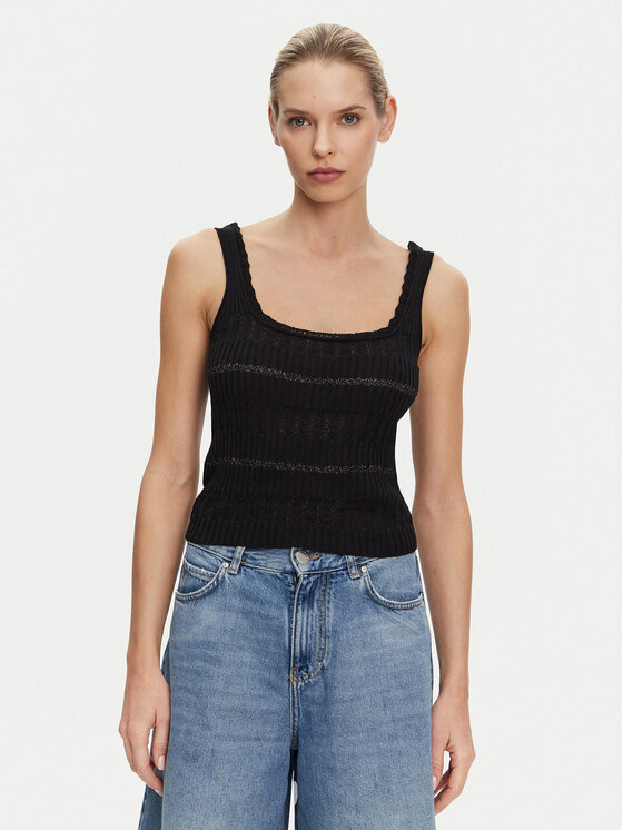 PINKO Top 104736 A2FC Z99 Čierna Regular Fit