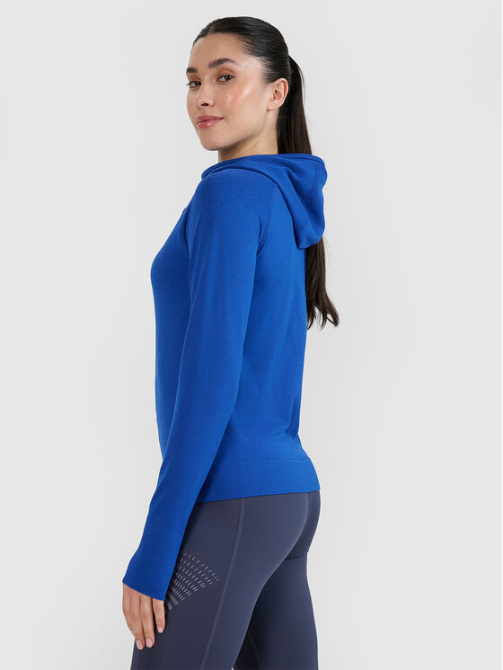 4F 4F Bluza techniczna BLAST Niebieski Slim Fit
