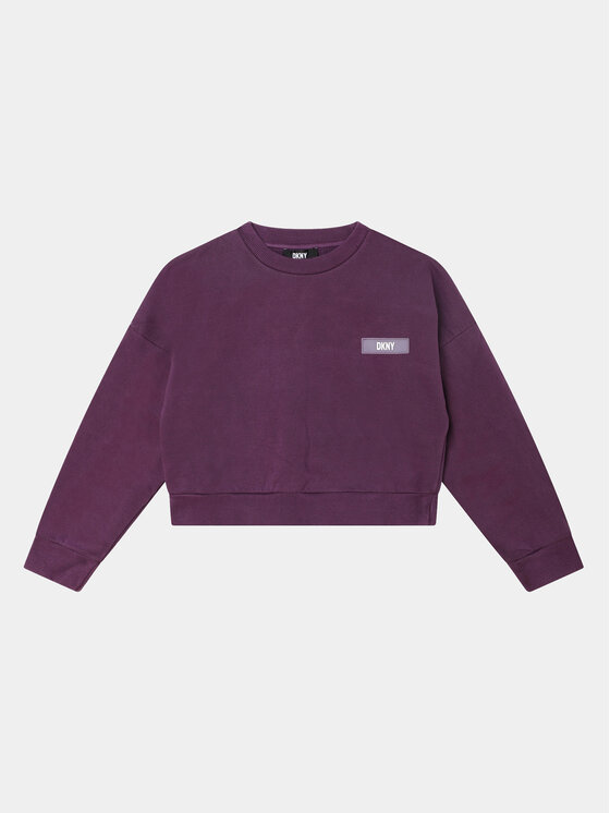 DKNY DKNY Sweatshirt D35T00 D Violett Regular Fit