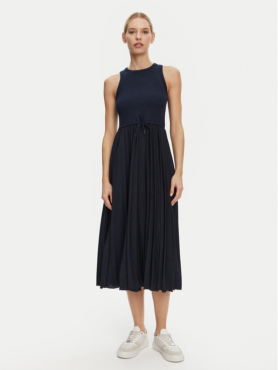 Tommy Hilfiger Tommy Hilfiger Kasdieninė suknelė WW0WW39342 Tamsiai mėlyna Regular Fit