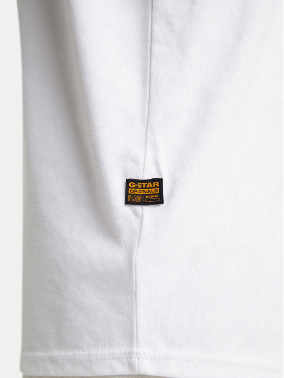 G-Star Raw G-Star Raw T-Shirt Lash D16396-B353-110 L Bílá Relaxed Fit