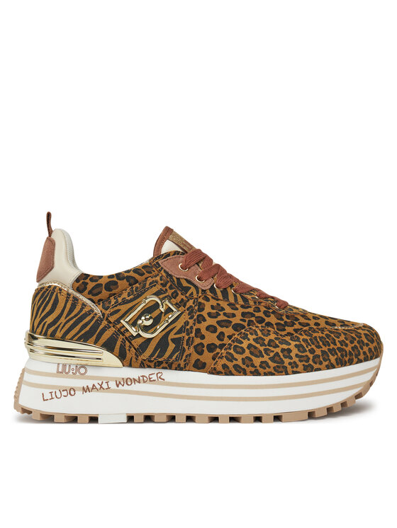 Liu Jo Sneakersy Maxi Wonder 01 BA4047 PX195 Hnedá