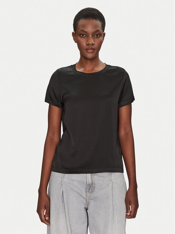 ViCOLO ViCOLO Majica TD0007 Crna Relaxed Fit
