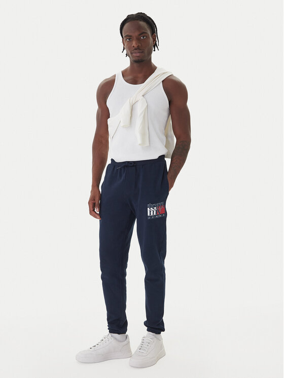 Tommy Jeans Tommy Jeans Spodnji del trenirke DM0DM22094 Mornarsko modra Relaxed Fit