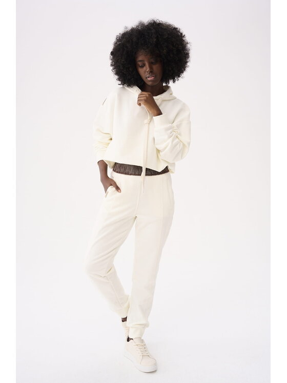 blue shadow blue shadow Spodnie damskie Dasi BS Écru Standard Fit