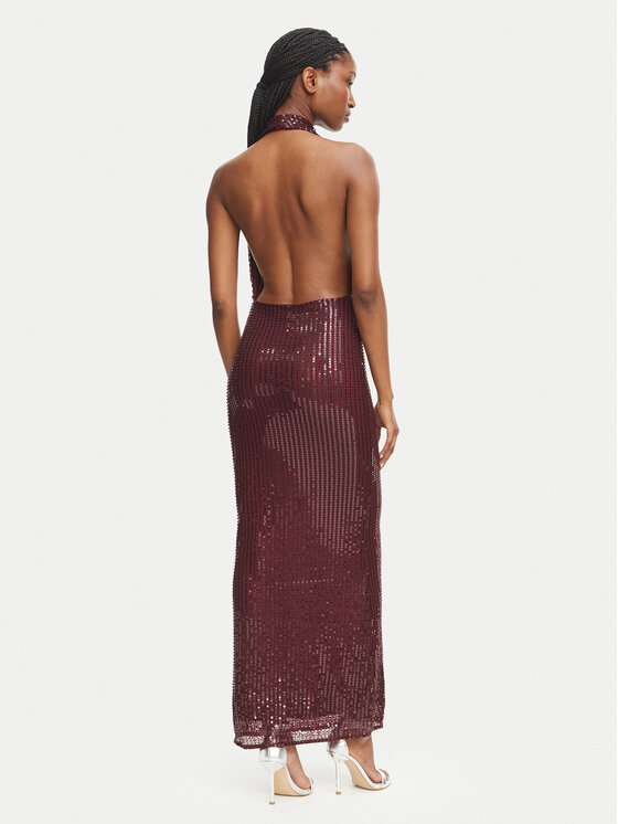 Bardot Bardot Cocktail obleka Nola 59814DB2 Bordo rdeča Slim Fit