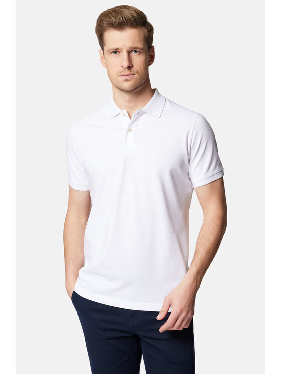 Lancerto Męskie Polo, rozmiar 3XL, Biała, Jakob PO073124000004
