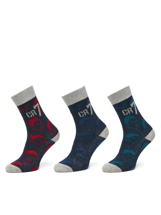Cristiano Ronaldo CR7 Cristiano Ronaldo CR7 3er-Set hohe Kindersocken 8470-80 Bunt