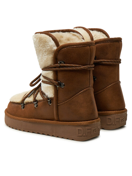 D.Franklin D.Franklin Stivali da neve Nordic Trk Fur DFSH370005 Marrone