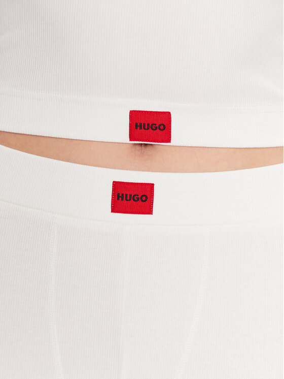HUGO Hugo Koszulka piżamowa 50490639 Beżowy Slim Fit