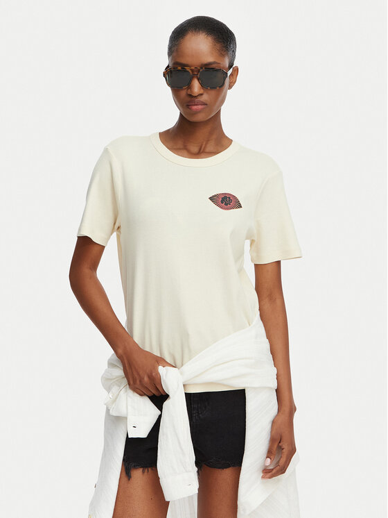RVCA RVCA T-Shirt Daily 23B351502 Krémová Regular Fit