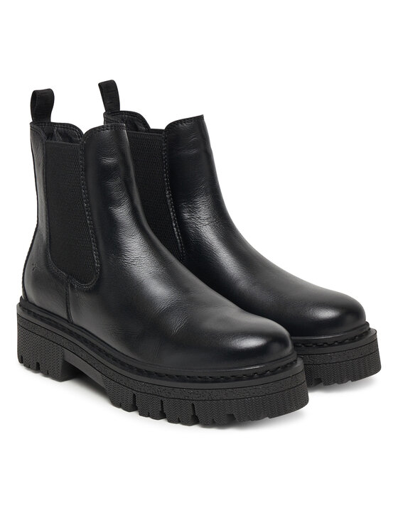Tamaris Tamaris Kotníková obuv s elastickým prvkem 1-25450-45 Černá