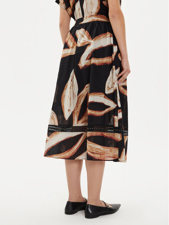 DKNY DKNY Spódnica midi P4EN0X38 Czarny Oversize