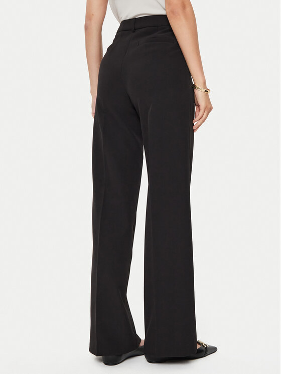 Kontatto Kontatto Pantaloni din material MA2001C Negru Regular Fit