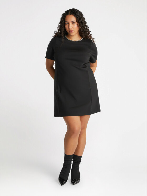 Fiorella Rubino Fiorella Rubino Vestito da giorno 7549T001561N033 Nero A-Line Fit