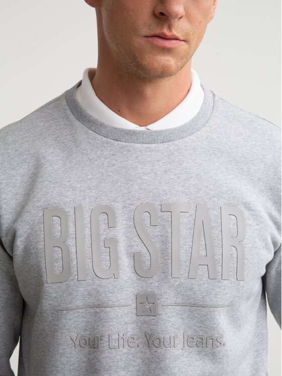 BIG STAR BIG STAR Bluza I Szary Basic Fit