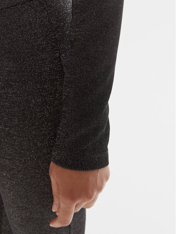 Just Cavalli Just Cavalli Blúz 79PAH638 J0251 Fekete Slim Fit