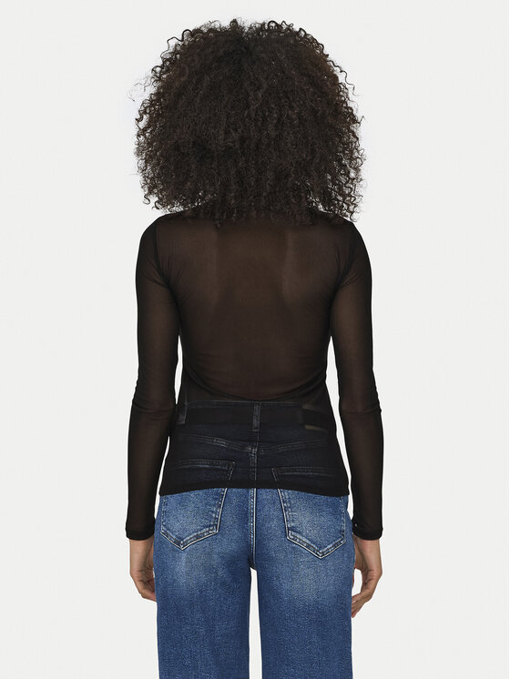 ONLY ONLY Blúz Erica 15141298 Fekete Regular Fit