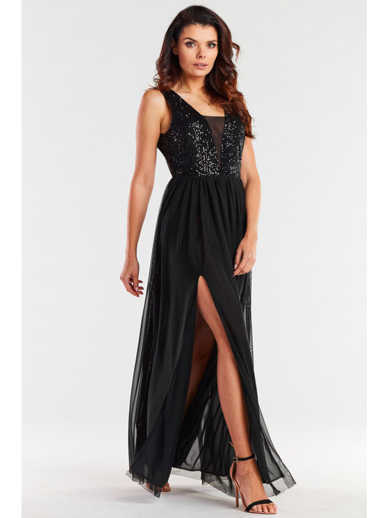 Awama Awama Abito da sera A486 Nero Basic Fit