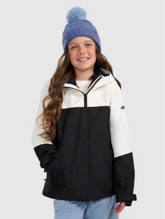 4F 4F Giacca di transizione 4FJRAW25TTJAF1013-20S Nero Regular Fit