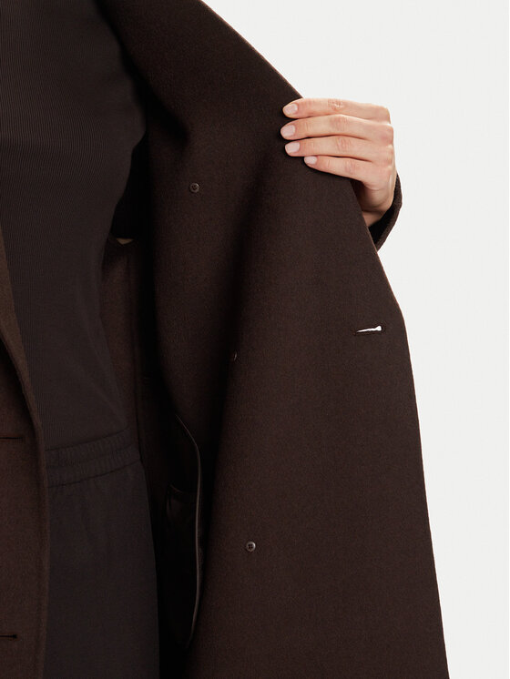 Marc O'Polo Marc O'Polo Volneni plašč 508 0051 71127 Rjava Relaxed Fit