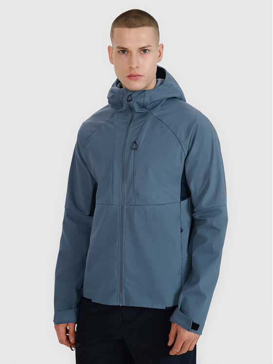 4F 4F Kurtka softshell 4FWSS25TSOFM313-32S Niebieski Regular Fit