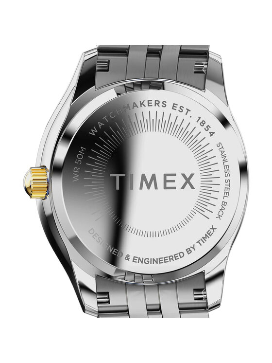 Timex Timex Zegarek TW2W17700 Srebrny