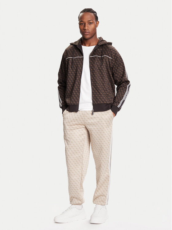 Guess Guess Felpa Z5BQ13 K2042 Marrone Relaxed Fit