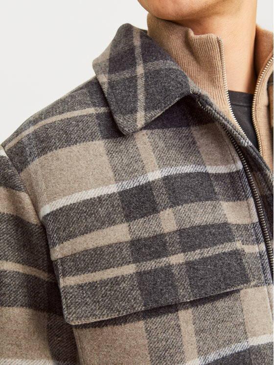 Jack & Jones Jack & Jones Särkjakk Russel 12259393 Beež Relaxed Fit