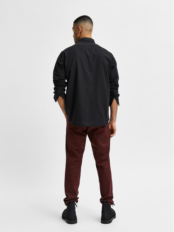 Selected Homme Selected Homme Πουκάμισο Rick 16077359 Μαύρο Regular Fit