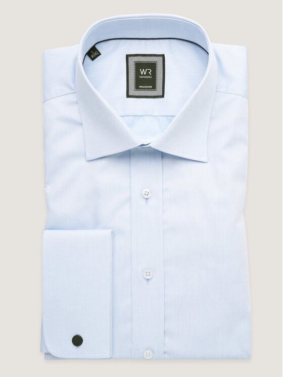Willsoor Willsoor Koszula s47448 Niebieski Slim Fit